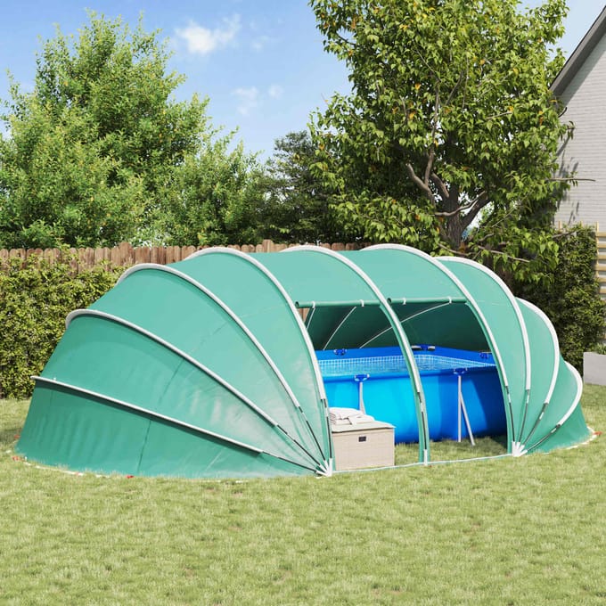 vidaXL - Pool - Tent - Dome - 538 - x - 440 - x - 204 - cm - 185T - polyester - met - PU-coating