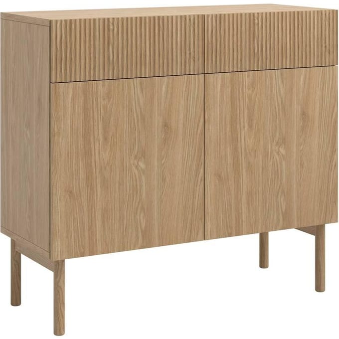 Selsey - NOLIE - Tweedelige kast met twee lades - 100 cm - Geolied Eiken