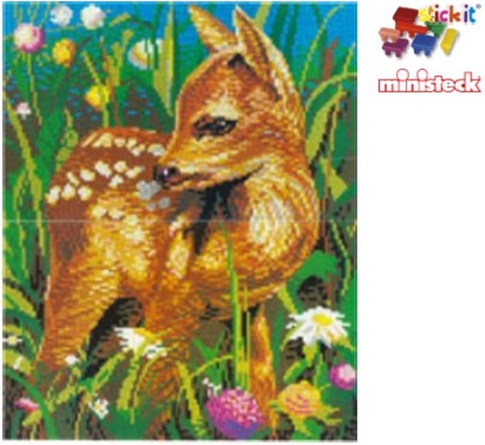 Stick-it Bambi, ca. 10.000 steentjes, compatibel met Ministeck
