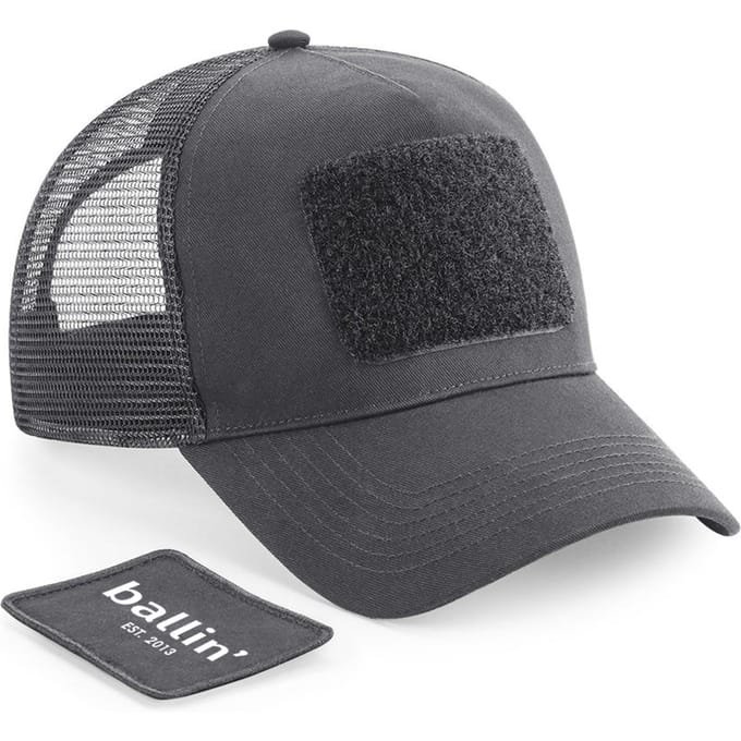 Heren Petten met Ballin Est. 2013 Trucker Cap Print - Grijs - Maat one size