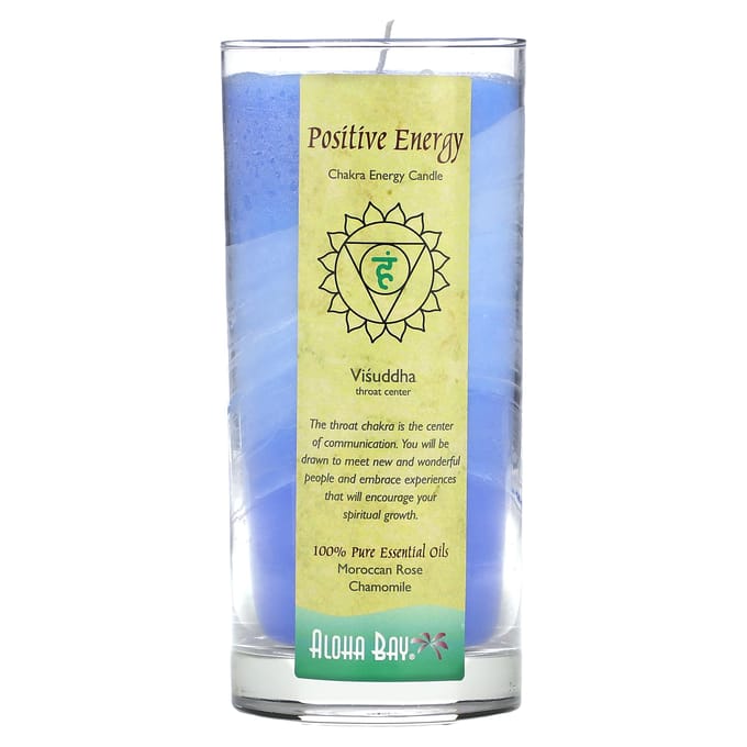 Chakra Energie Kaars, Positieve Energie, 11Oz beige