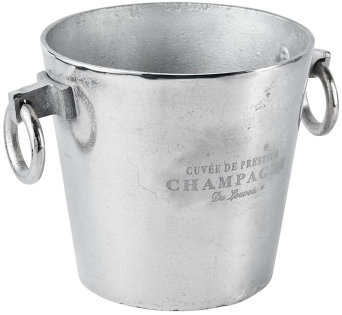 Michael Noll - Champagnekoeler - Aluminium - Zilver - Rond - Maat M - 23 cm