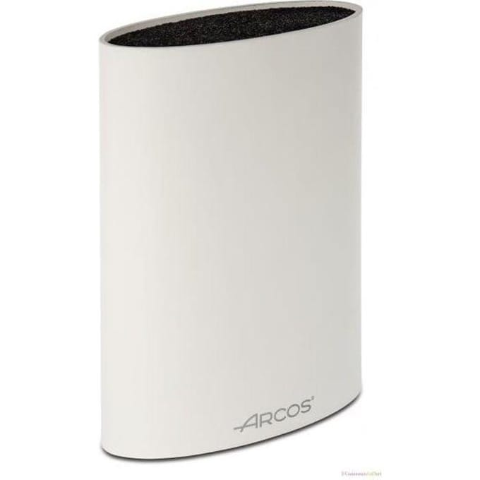 Universeel blok - ARCOS - Ovaal wit - Uitneembaar interieur - Voor messen van 20 cm wit