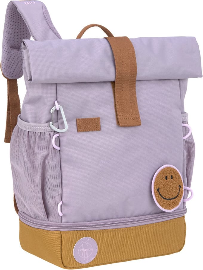 Lässig rugzak voor kinderen Mini Rolltop Backpack - Little Gang lilac