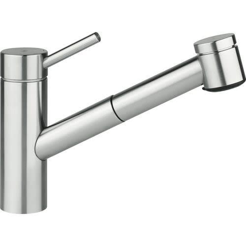 KWC Inox single lever sink mixer with pull-out shower 10.271.033.700FL
