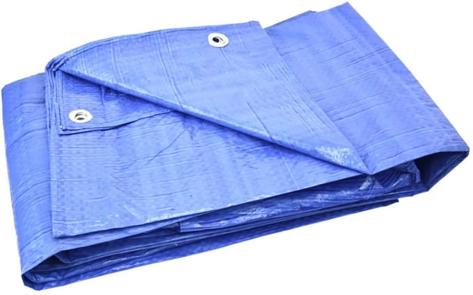 GEKO Blauwe dekzeil - versterkt - waterdicht - 8x12m