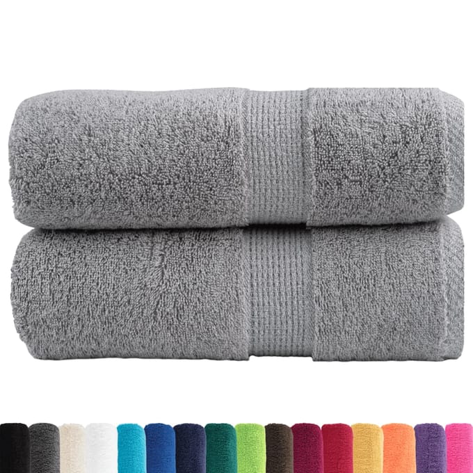 vidaXL - Gastendoekjes - SOLUND - 2 - st - 600 - g/m² - 30x50 - cm - grijs