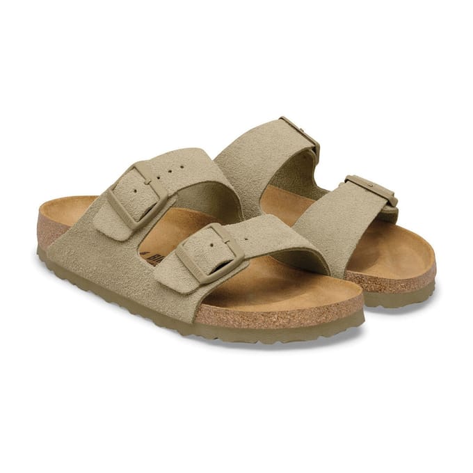 Suède Leren Sandalen Birkenstock Arizona
