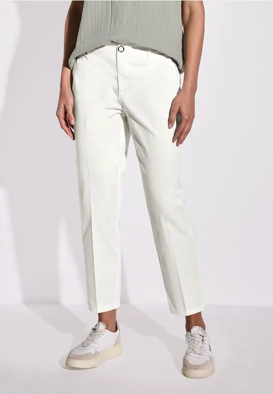 Twill chino broek
