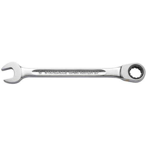 Stahlwille 40172121 17F 21 FLACH Steek-ringratelsleutel Sleutelbreedte (metrisch) 8 - 19 mm