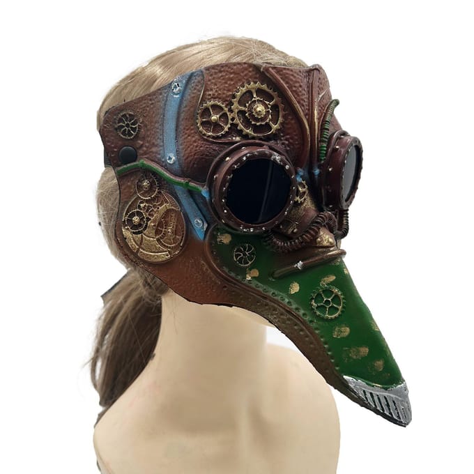 Masque de Docteur de la Peste d'Halloween One size marron
