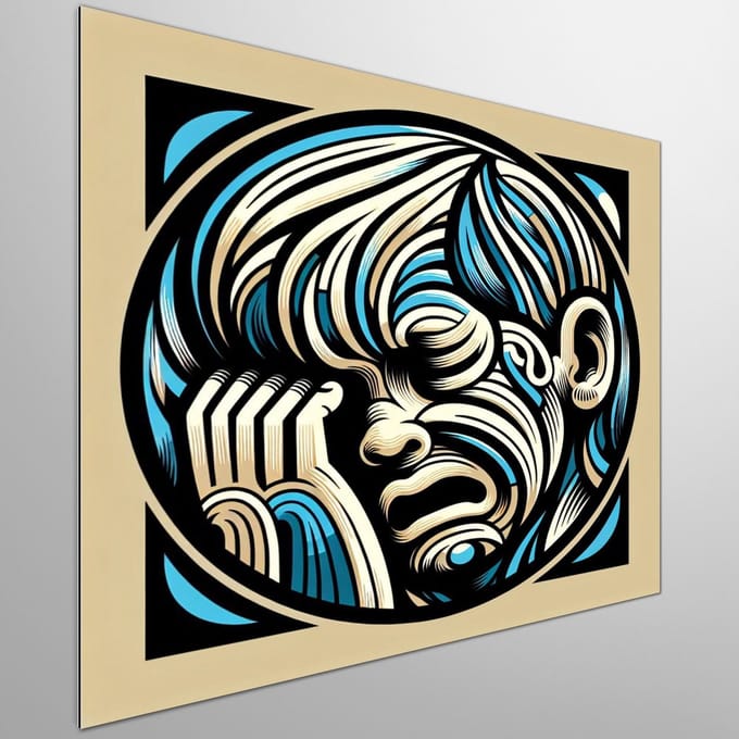 Kunstprint | Wanddecoratie | Dibond | 100 × 100 cm
