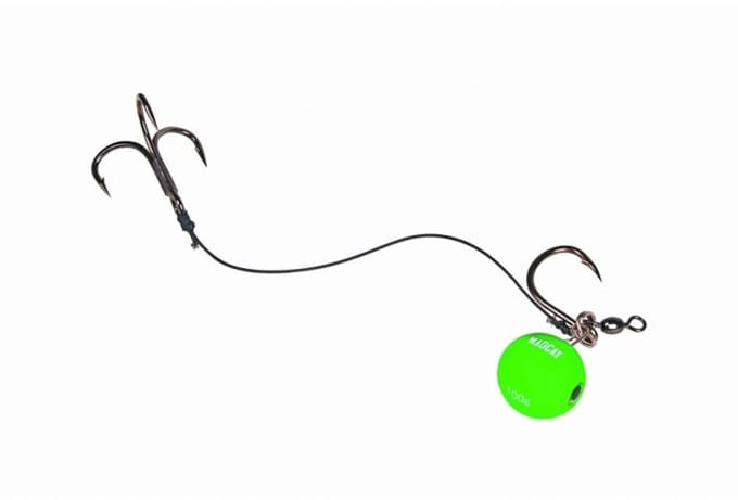 Madcat Snap-On Vertiball Rig - Onderlijn - 120g - Zwart