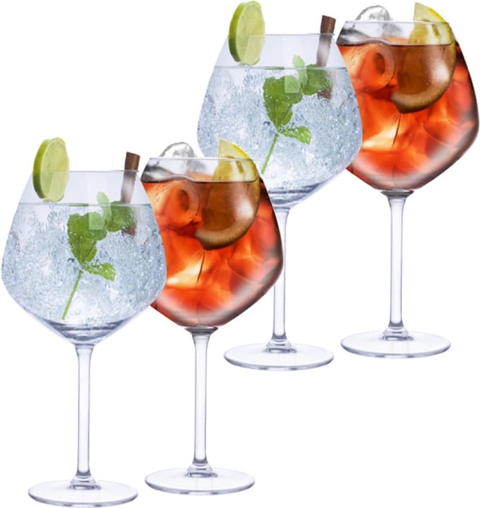 Gin Tonic cocktailglazen - 8x stuks - 730 ml - voor Aperol Spritz - glazen - glas