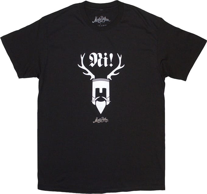 Monty Python - Ni Heren T-shirt - S - Zwart
