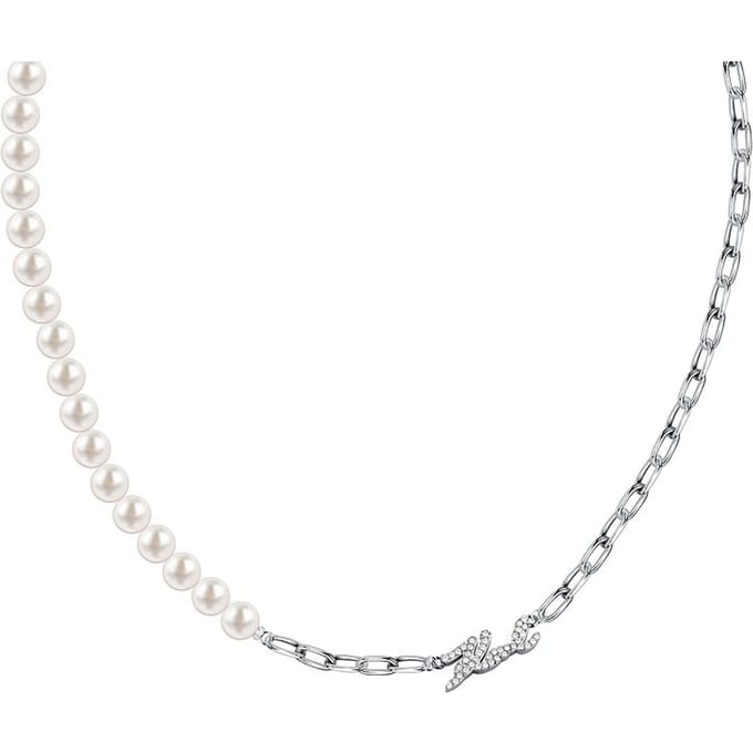 Karl Lagerfeld - KLAYR03 - Ketting - Dames - PEARL - 40+5 cm
