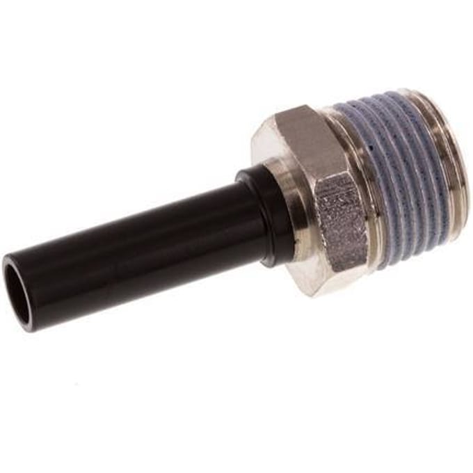 8mm x R3/8'' insteekfitting Messing/PA 66 buitendraad NBR [5 Stuks]
