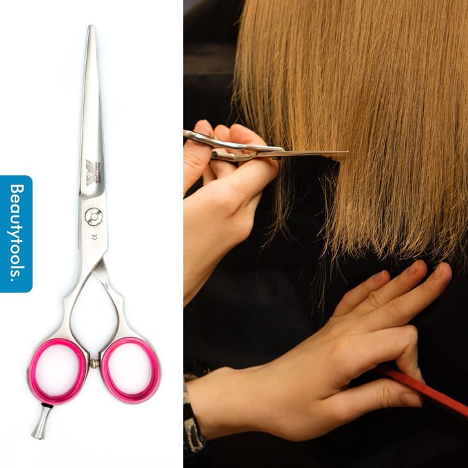 Beautytools TITANIUM LINE Duitse Kappersschaar/Knipschaar Rechtshandig - BlackBeast StraightCut (5.5 Inch) - (RS-1402a)