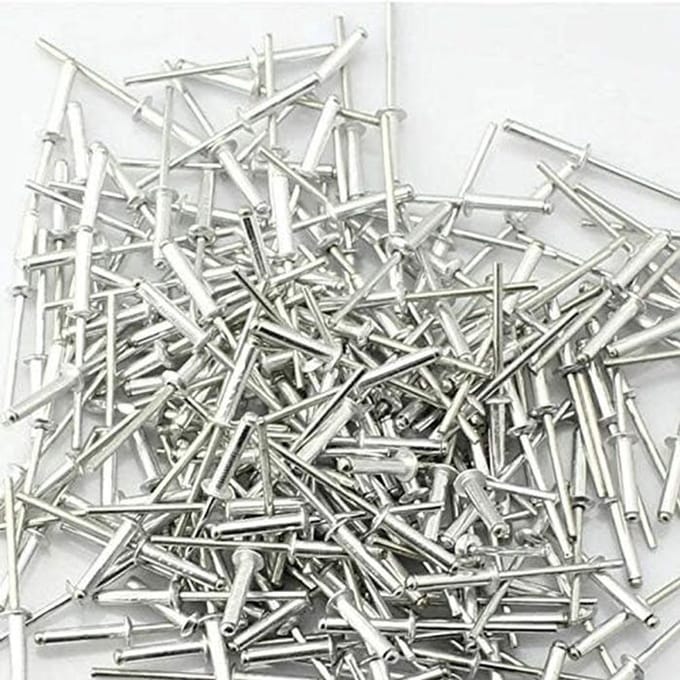 Popnagels Aluminium Open Kop Diameter 2.4 t/m 4.8mm - Set van 50 Stuks