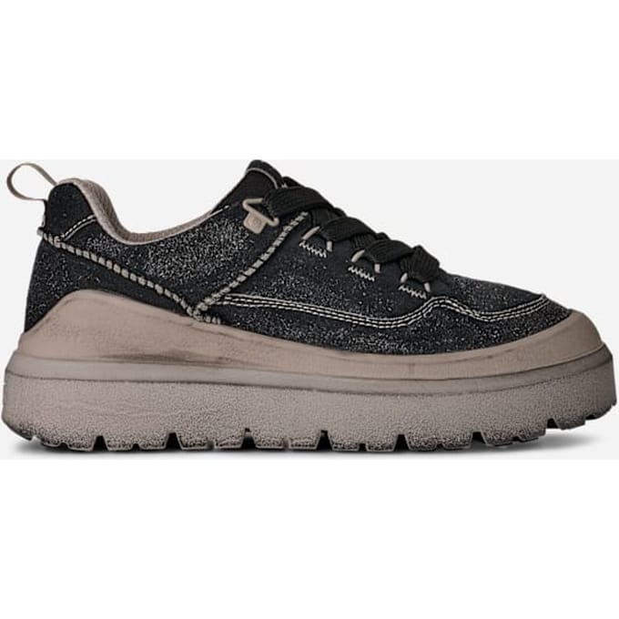 UGG® Heritage Utility Trainer Knoll in Black/Campfire, Suede/Polyester/Cotton