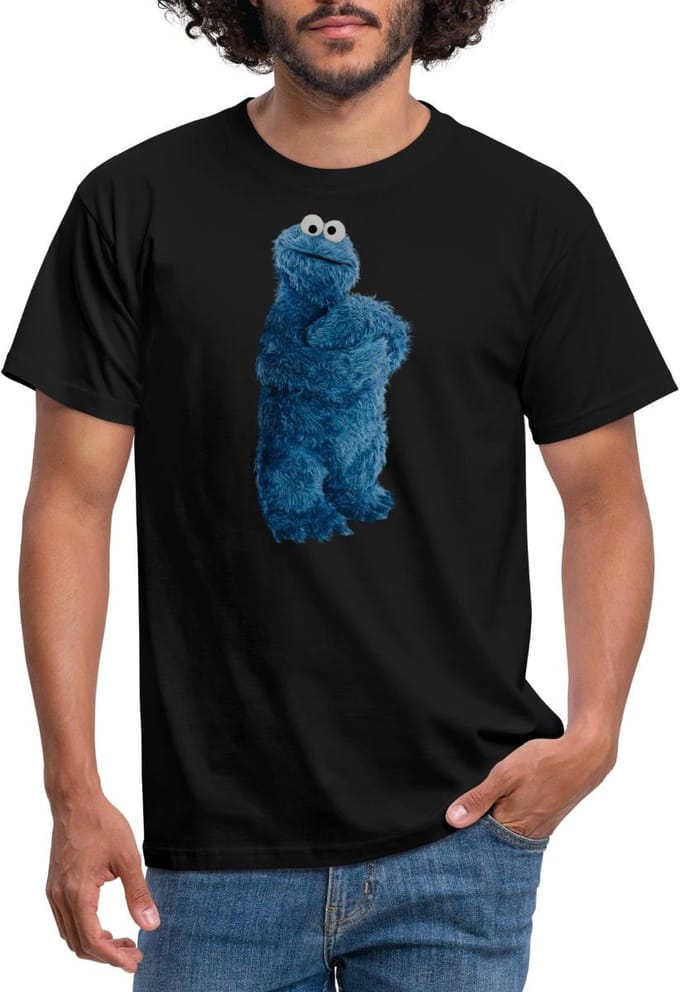 Sesamstraat Koekiemonster Pose T-Shirt Heren