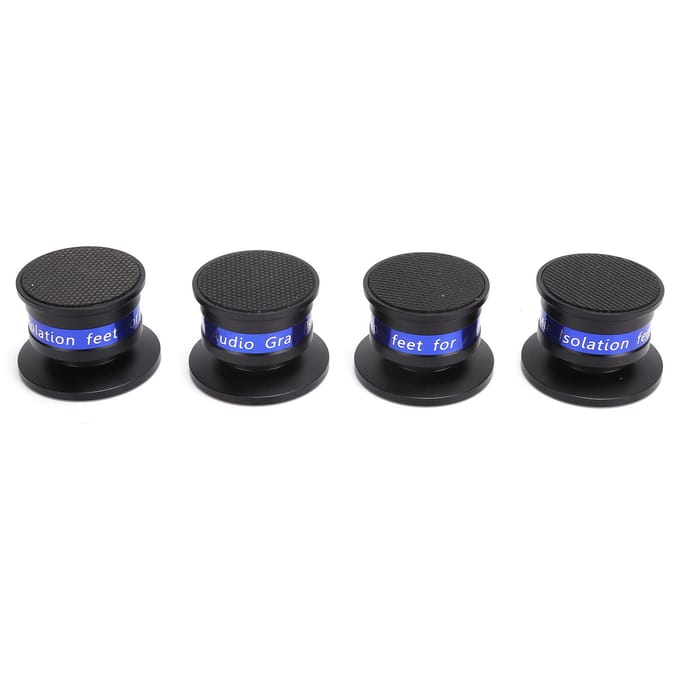 Preffair Isolatievoeten Draaitafel Audio Isolatie Pad Spikes voor CD DVD Versterker zwart