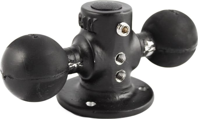 Ronde basis met 2 C-kogels RAM-217-1U