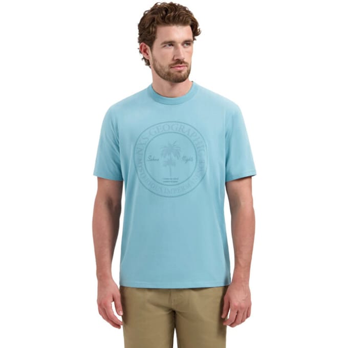 T-shirt met ronde hals en korte mouwen met print