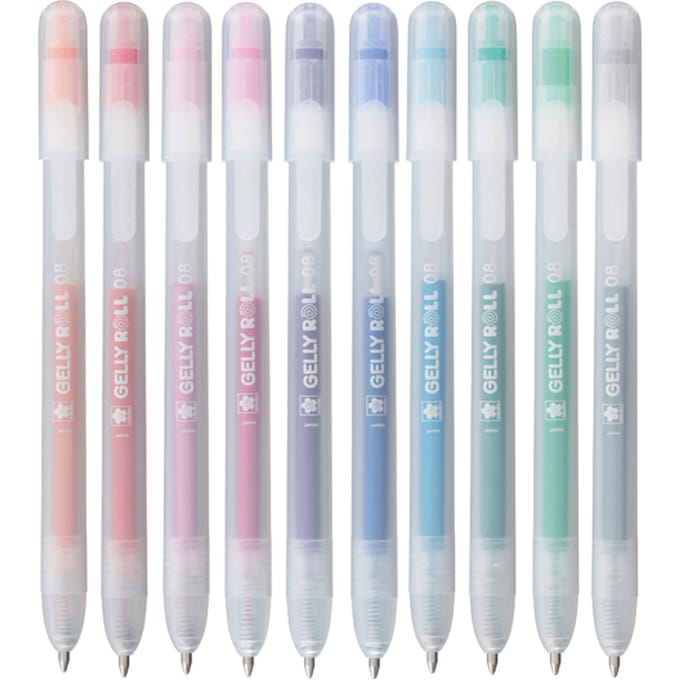 Gelschrijver Sakura Gelly Roll Stardust 08 klikfunctie assorti 10st