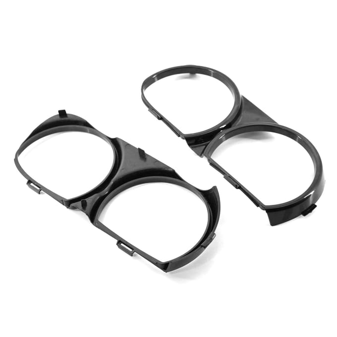 2 stuks koplamprandvervanging voor Dodge Challenger 2015-2021 links en rechts black