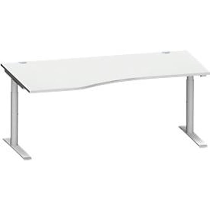 Schäfer Shop Genius bureau MODENA FLEX, opzetstuk links, lichtgrijs