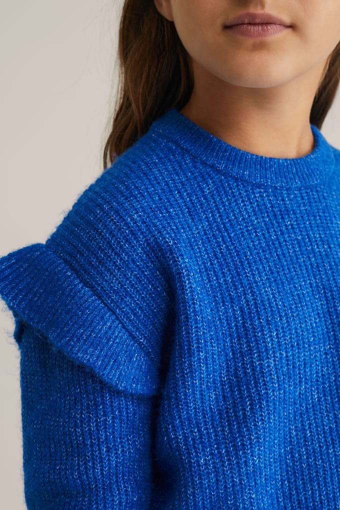 WE Fashion Knitted Pullover Cobalt Blue Taglia: 158/164 | Maglioni Outlet | kids | Blu