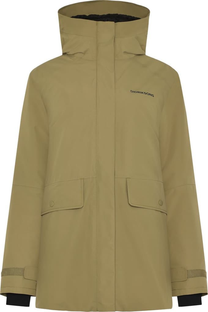 Didriksons TUVA WNS PARKA Dames Outdoorjas - Olive Green