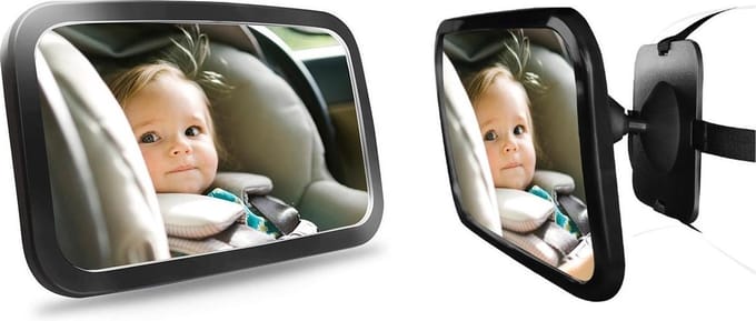 Autospiegel voor baby's - Verstelbaar - 29x19cm