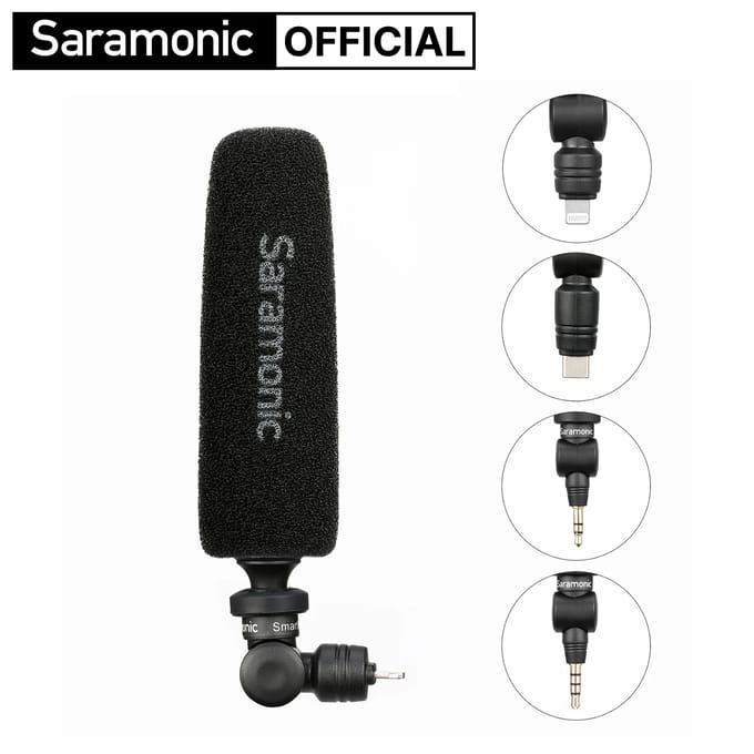 Saramonic Smartmic5 Mini Condensator Plug En Play Microfoon Voor Iphone Android Pc Computer Dslr Camera Streaming Youtube Vlog SmartMic5 UC