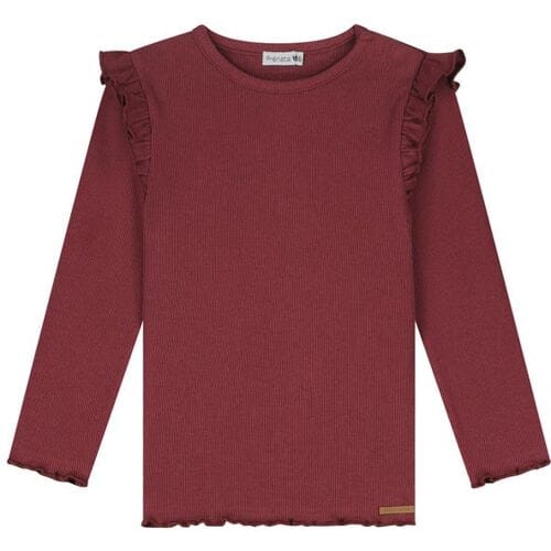 Prénatal peuter shirt ruffle Dark Wine Red 92 dames