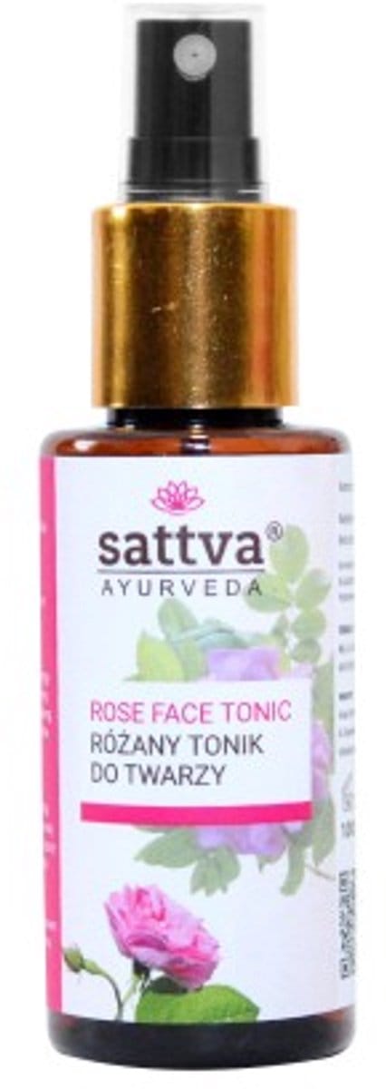 Gezichtstonic, rozenwater, Sattva Ayurveda, 100 ml