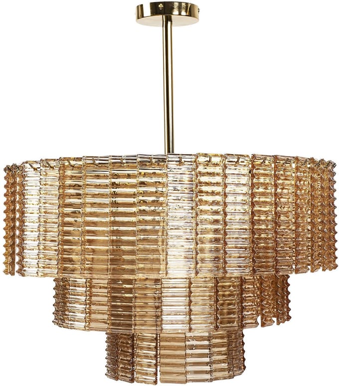 Toolight App1677-8Cp Hanglamp - Goud, Bruin - 62X62X67Cm