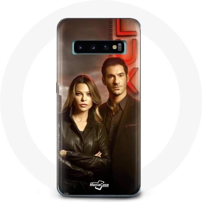 Coque pour Samsung Galaxy S10 Chloe Decker et Lucifer Morningstar