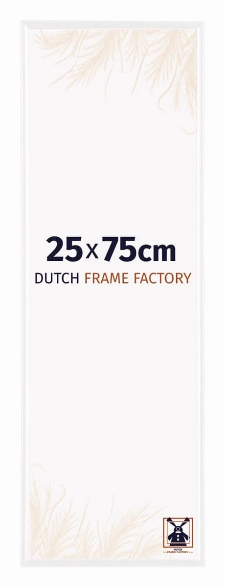 Fotolijst 25x75 cm - Kunststof - Wit Hoogglans - Easy