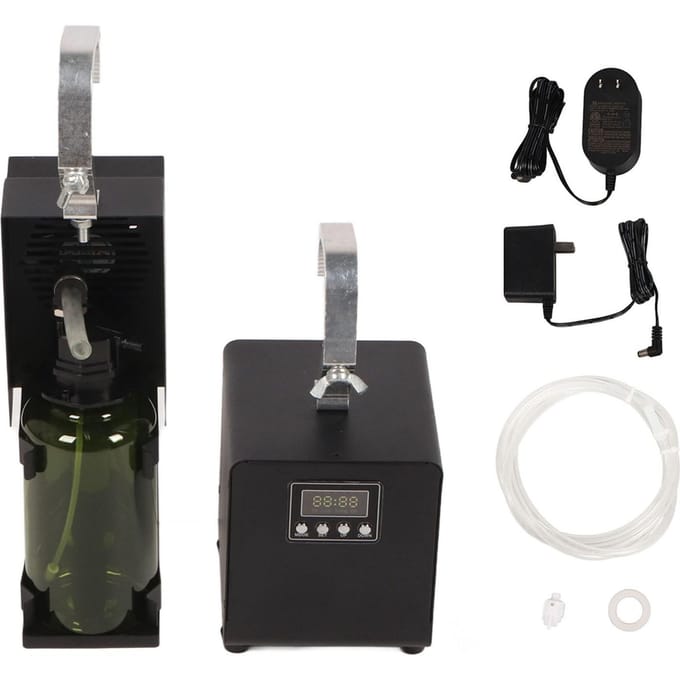 Diffuseur d'arômes suspendu avec ventilateur 700 ml Se connecte au système de climatisation central Diffuseur de parfums intelligent commercial séparé black
