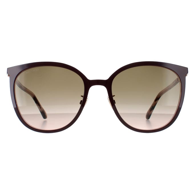 Jimmy Choo ORIA/G/SK DDB HA goud koper bruin gradiÃ«nt zonnebril