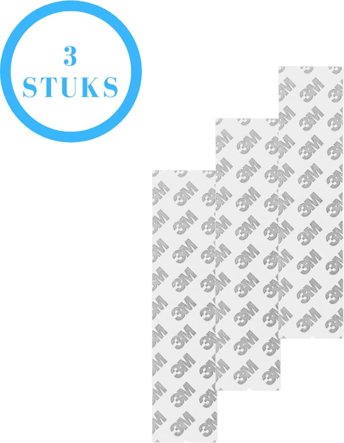 3M Plakstrips - Dubbelzijdig Tape - Plakstrips Dubbelzijdig - 3M Tape - 17 CM - 3 Pack - Lichte Objecten