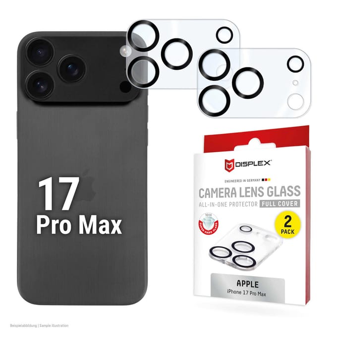 Displex CamGlass All-In-One Camera Protector geschikt voor Apple iPhone 17 Pro Max