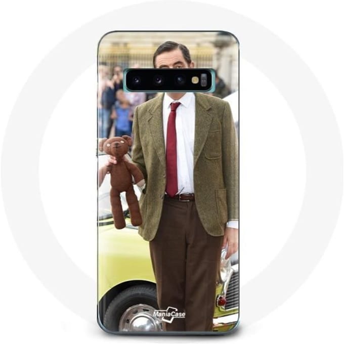 Coque - Maniacase - Samsung Galaxy S10 Plus - Noir - Souple - Mr Bean noir