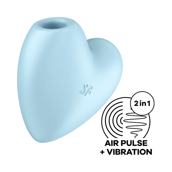 Satisfyer 'Cutie Heart', 8 cm, drukgolven en vibratie, speels design