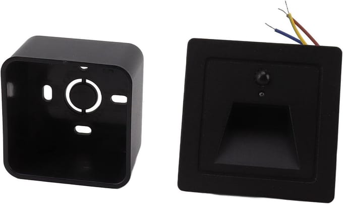 Inbouw LED Trapverlichting IP65 met Schemer-tot-Dageraad Sensor en Bewegingsmelder