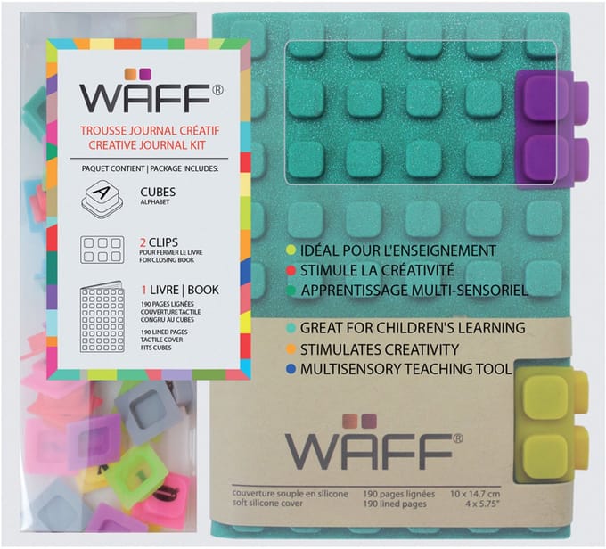Waff Creatief Dagboek Set A6 Glitter Groen