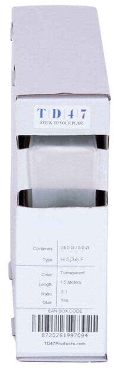 TD47 Krimpkous Box H-5R(4x)-F 24.0Ø / 6.0Ø 3m - Transparant