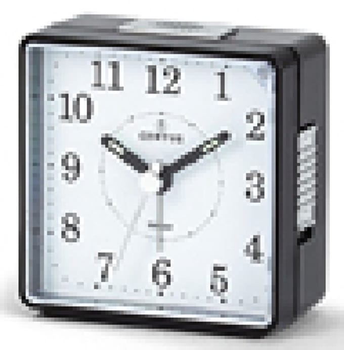 Certus-model 061007-wekker-alarm-verlichting-snooze functie-stille secondewijzer-inclusief AA batterij